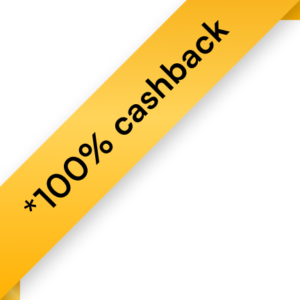 100% cashback